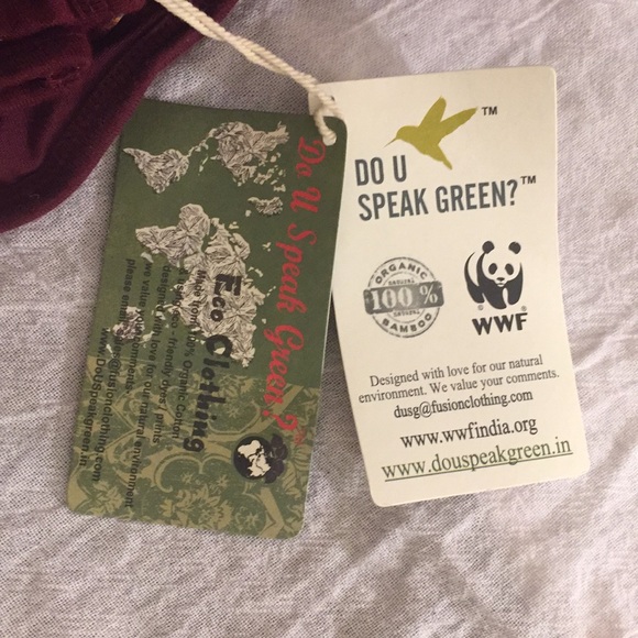 NWT Do U Speak Green Plum One-Shoulder Tee! - Picture 6 of 6